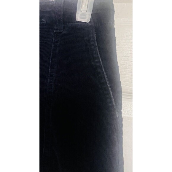 Forever 21 Women's Mini Corduroy Skirt Size S Navy Blue Button Front Stretch - Picture 4 of 7